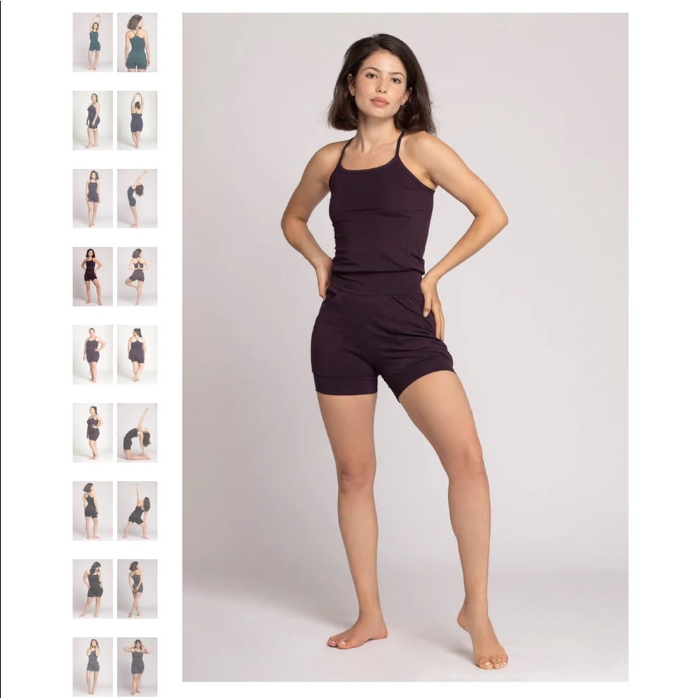 Organic Cotton Short Yoga Jumpsuit